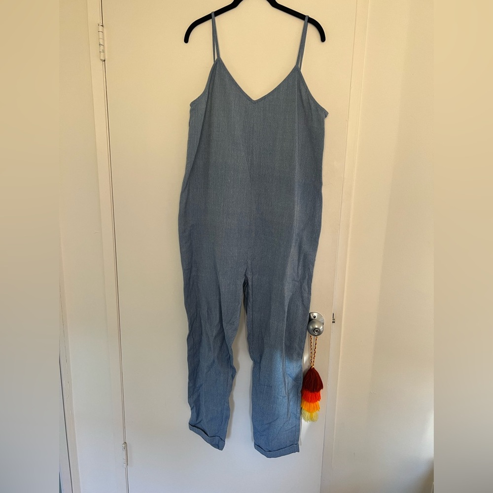 Hatch Maternity Blue Jumpsuit